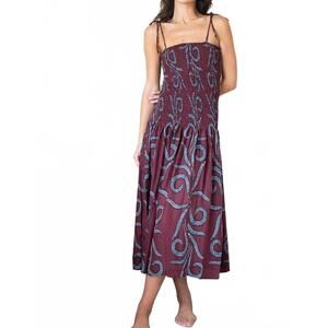NEW NATALIE MARTIN juliette dress in feather bordeaux